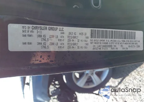 2011 Jeep Patriot Sport из США, поврежденный, VIN 1J4NT1GA6BD203899